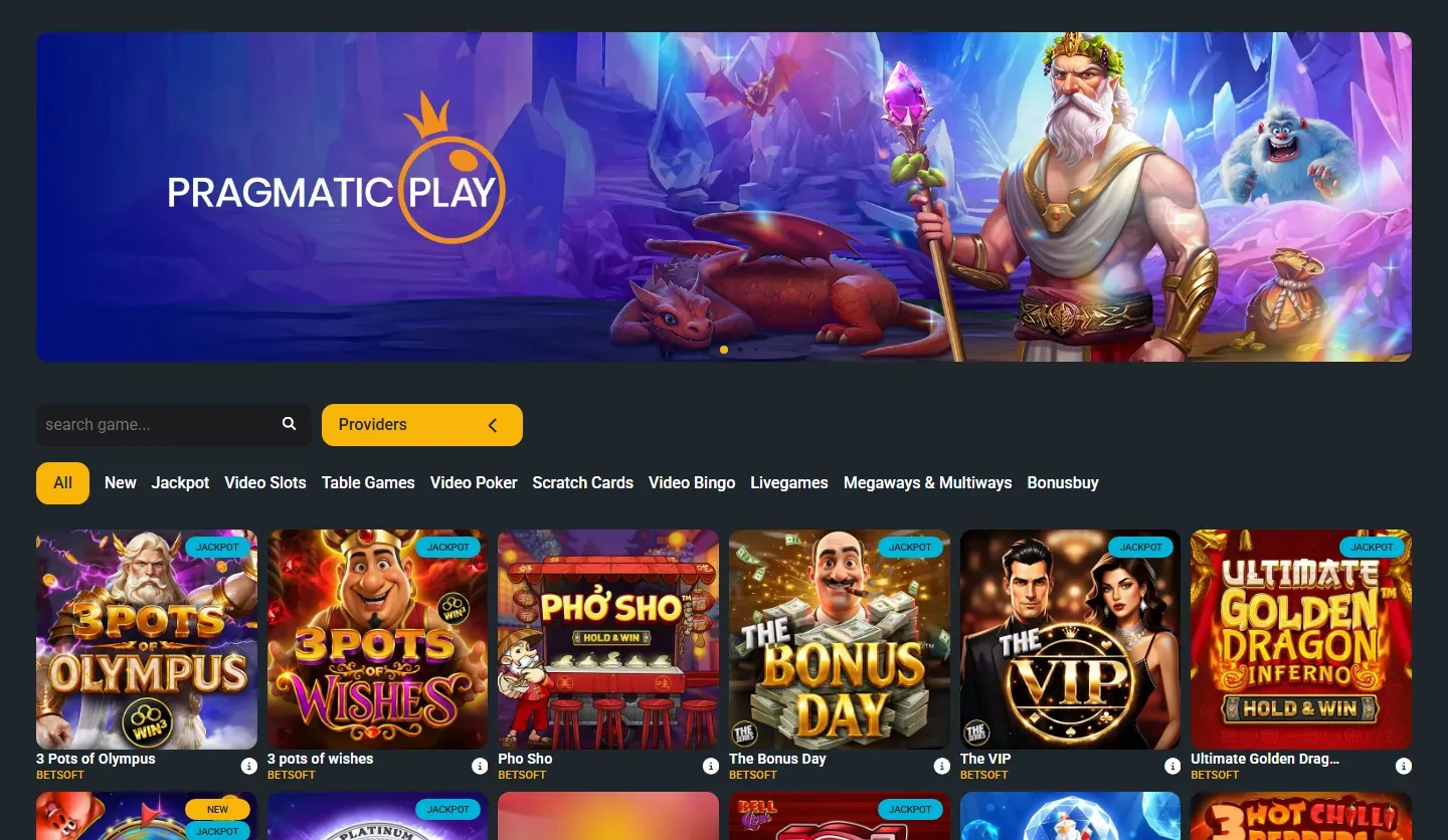 Hercules Casino Giochi